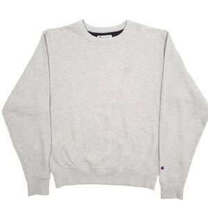 Champion Men's Light Gray Crewneck Sweater